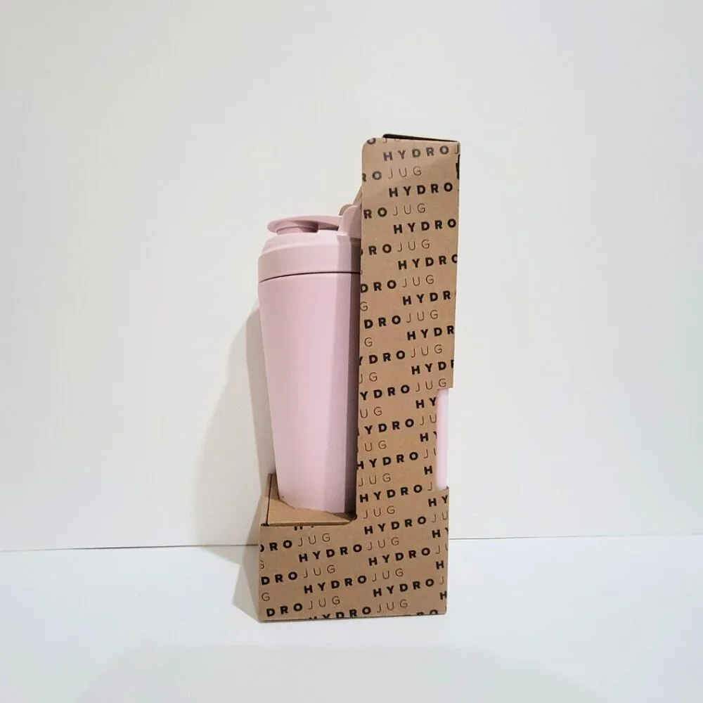 NEW HYDROJUG - PINK SAND HydroShkr 24oz Stainless Steel Shaker Bottle - NIB - Picture 6 of 9